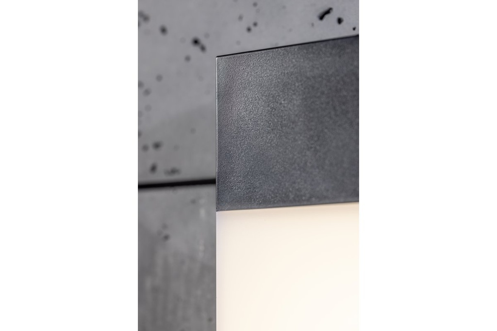 Світильник світлодіодний фасадний GTV SARO, 9 Вт, 900 лм, IP54, 4000K, чорний