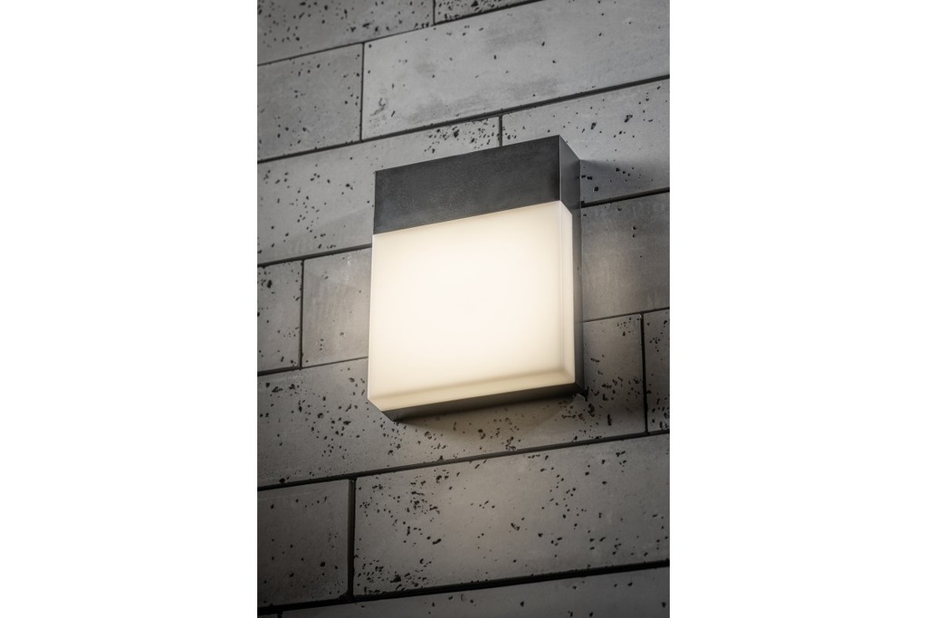 Світильник світлодіодний фасадний GTV SARO, 9 Вт, 900 лм, IP54, 4000K, чорний