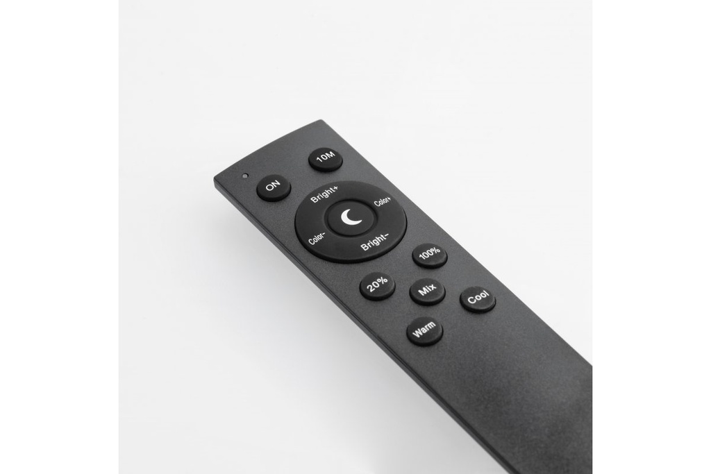 Світильник торшер свiтлодiодний GTV YORK, 10 Вт, 900 Лм, ССТ, димований, пульт, чорний