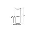 Світильник фасадний GTV MEDIO-AU, E27, MAX.15W, IP54, графіт (OS-MED0AU-30)