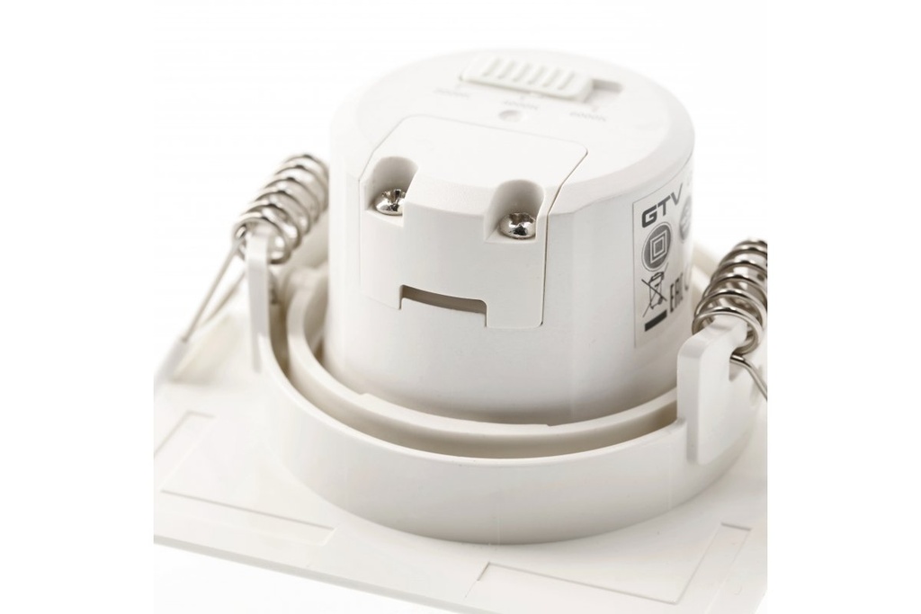 Світлодіодний світильник GTV VOLARE 7W, квадратний, CCT, 630Lm, AC220-240V, PF>0.5, RA>80, IP20, 38°