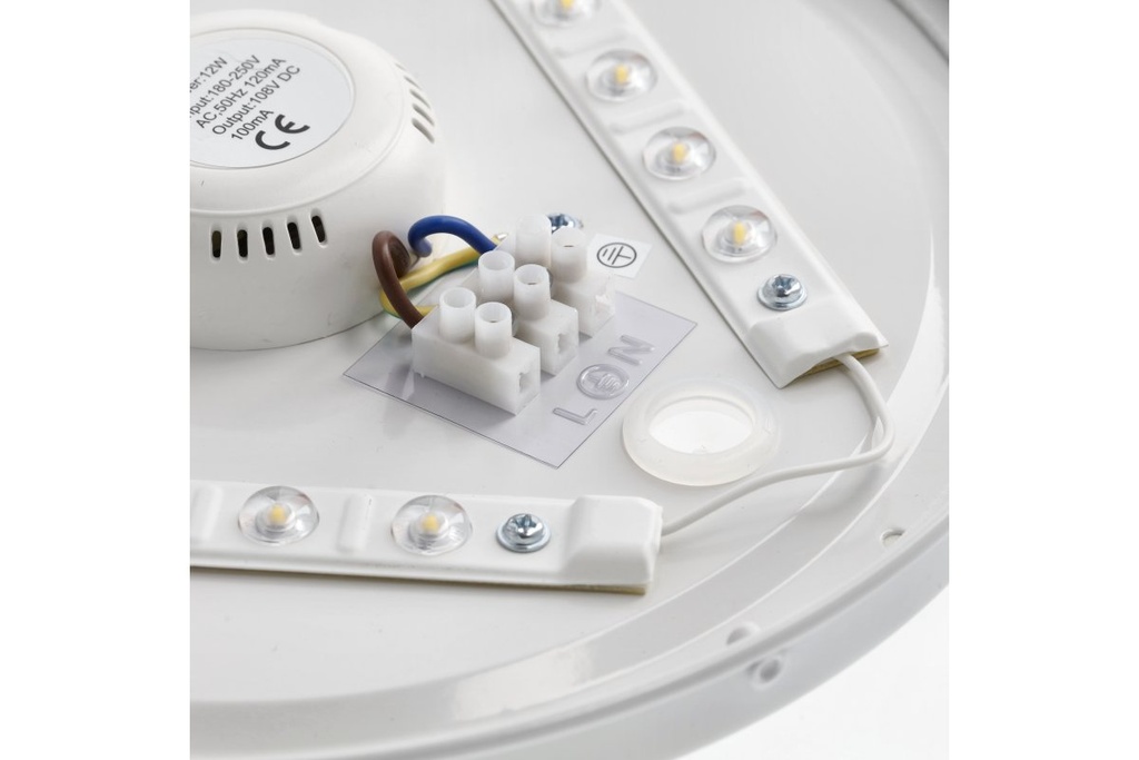 Стельовий світильник GTV ASTRA LED, Ø255мм, 4000К, 12W, 960Lm, AC220-240В, 50/60Гц, PF>0,5, IP54