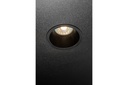 Стельовий точковий світильник GTV KERLA, IP20, круглий, Ø85x36мм, чорний (пластик)