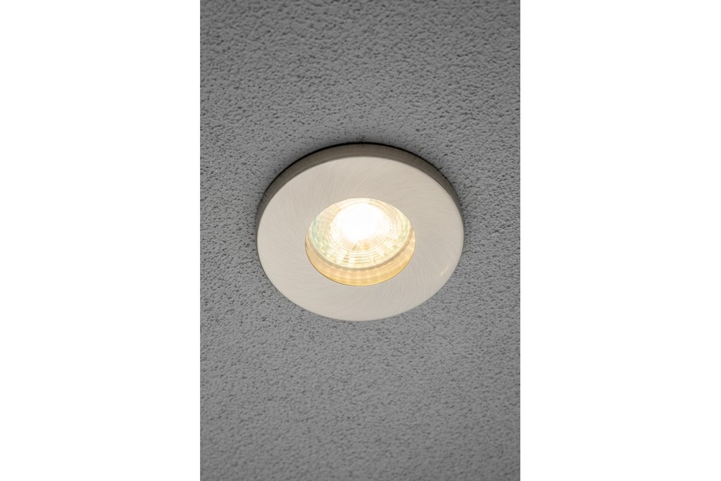 Стельовий точковий світильник GTV MAREA вбудований, IP54/IP20, круглий, інокс (метал)