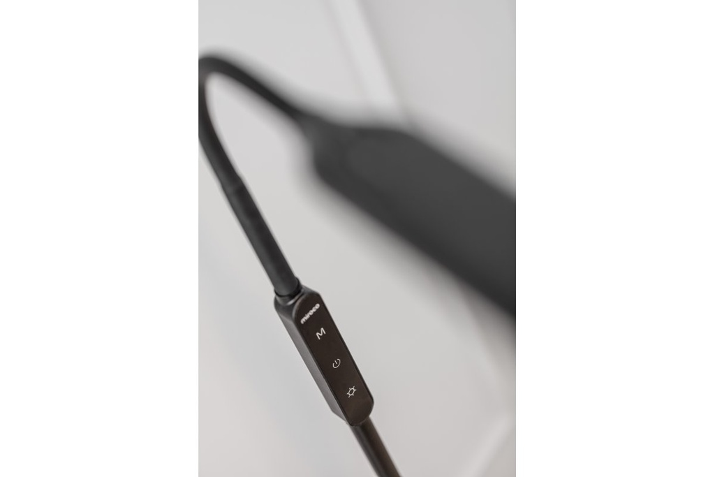 Торшер GTV Vasalia, 8W, 450Lm, AC220-240V, 4-CCT, 5 димер, таймер, PF>0,5, Ra>80, чорний