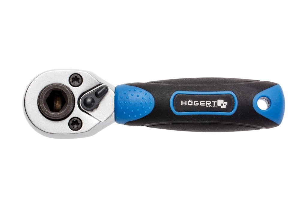 Тріскачка HOEGERT (HT1R391) для насадок і біт 1/4"