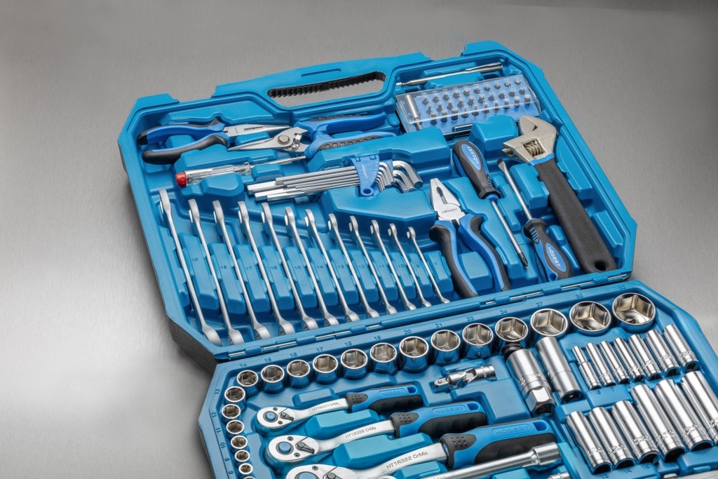 Інструменти HOEGERT набір 131 шт. 1/2" 3/8" 1/4" (HT1R439)