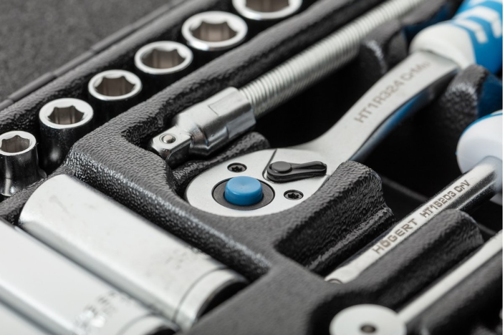 Інструменти HOEGERT набір 63 шт. 1/4" (HT1R486)