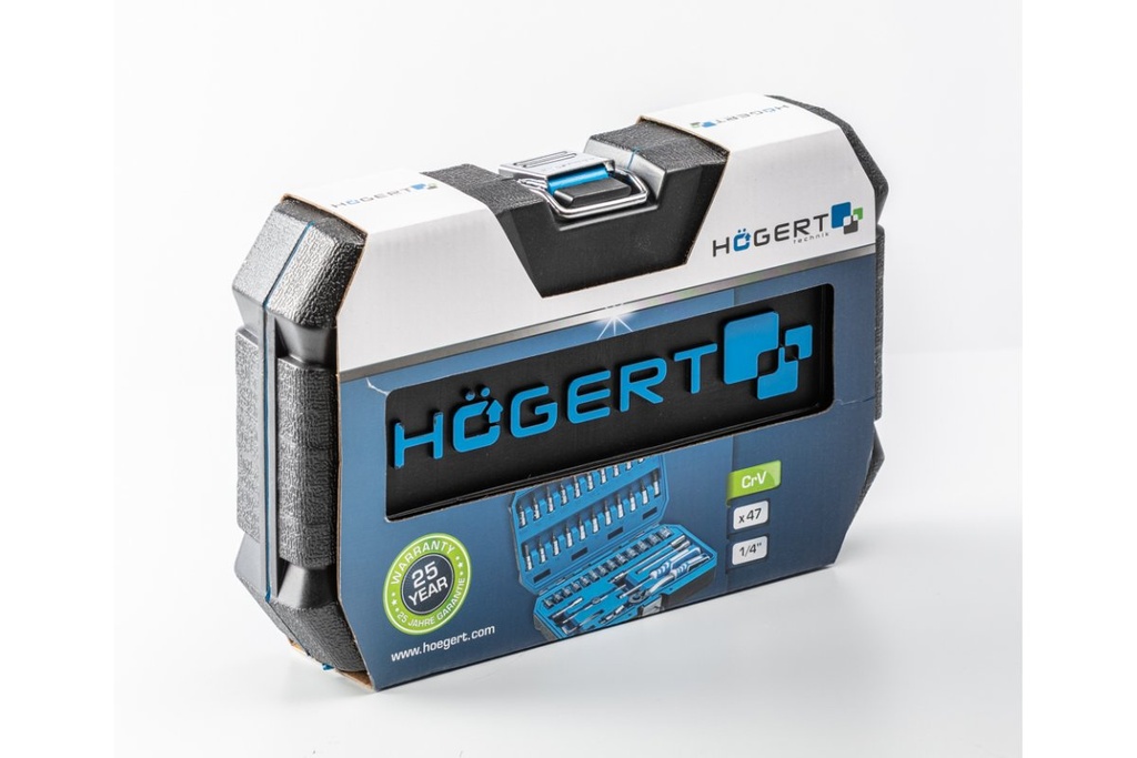 Набір інструментів HOEGERT набір 46 шт. 1/4" (HT1R416)