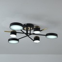 Світлодіодна люстра Ardero AL6122ARD STORIA 45Вт чорний золото