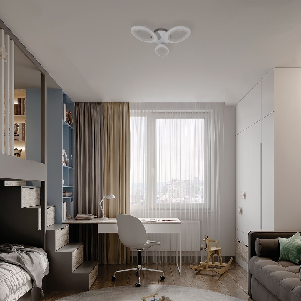 Світлодіодна люстра Ardero AL6153ARD SOFI 38Вт 5000K білий