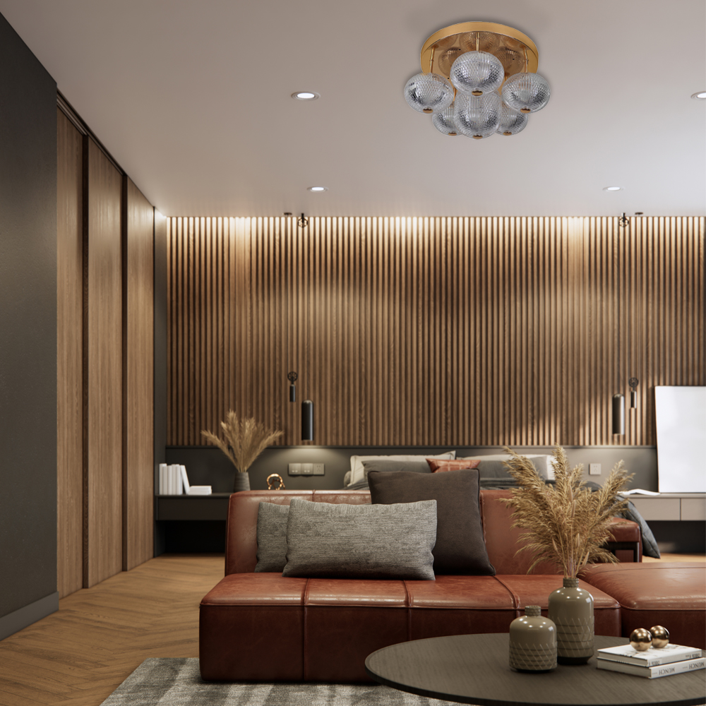 Світлодіодна люстра Ardero AL6186-1ARD GATSBY 22Вт 4000K золотий