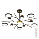 Світлодіодна накладна люстра Ardero AL6121ARD STORIA 72Вт чорний золото