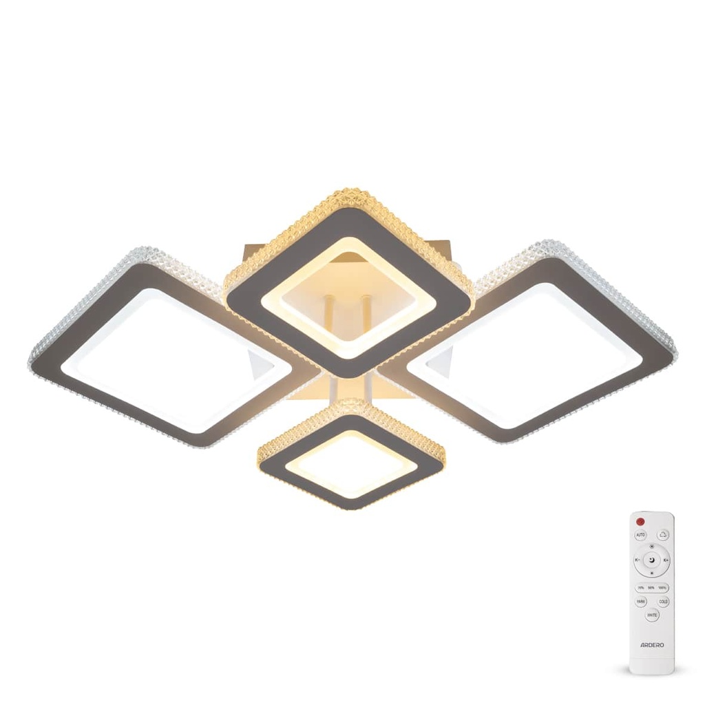 Світлодіодна накладна люстра Ardero AL6164ARD VIVID 88Вт білий