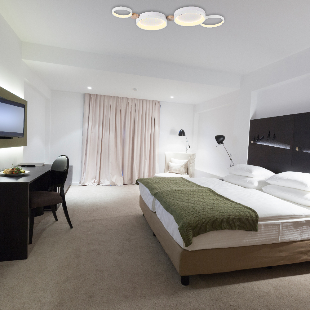 Світлодіодна накладна люстра Ardero AL6194-1ARD SCANDY 65Вт білий