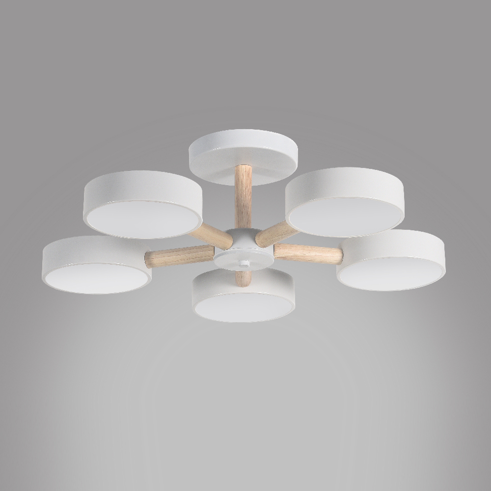 Світлодіодна накладна люстра Ardero AL6195ARD SCANDY 65Вт білий