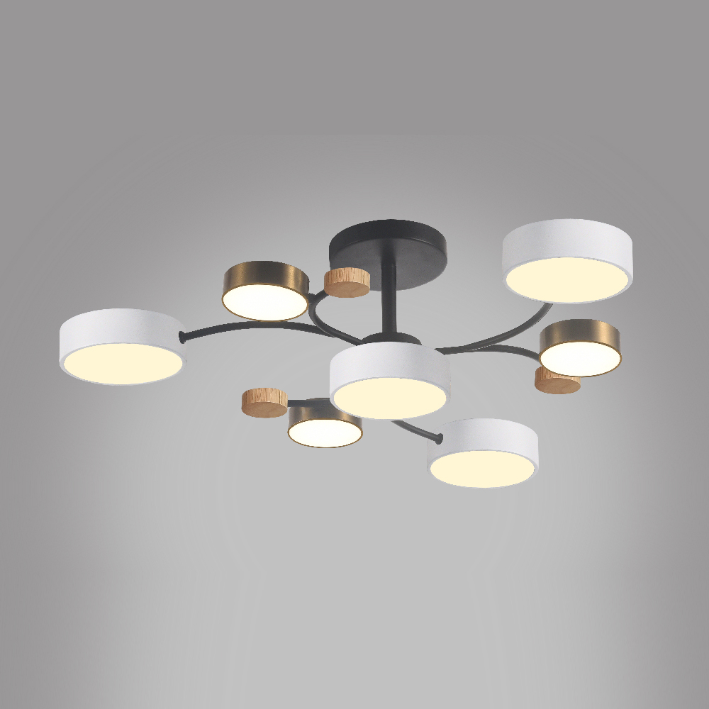 Світлодіодна накладна люстра Ardero AL6197ARD SCANDY 70Вт чорний