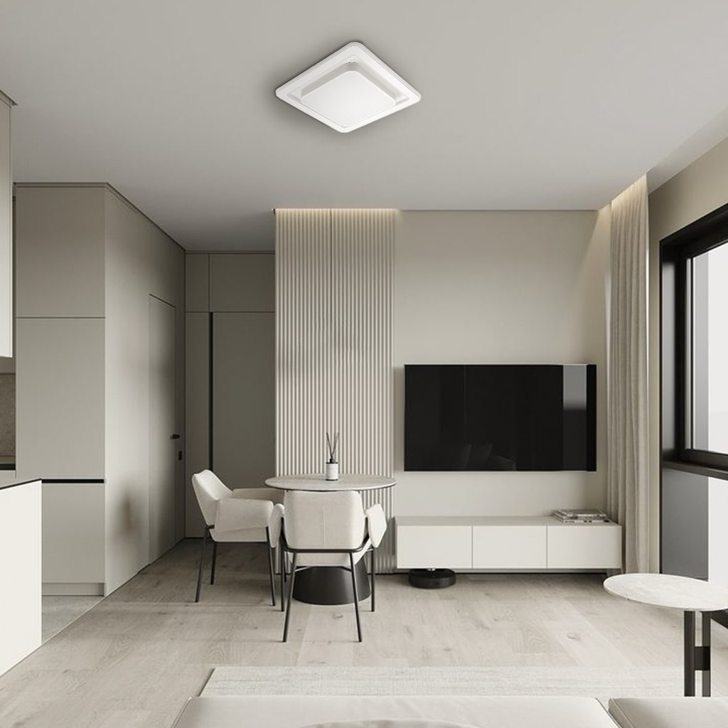 Світлодіодна накладна люстра Ardero AL6400ARD PEARL S 80Вт білий