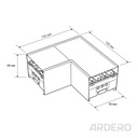 L-з'єднувач Ardero AL4025-L 5Вт 4000K для світильників AL4025 чорний