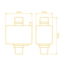 Адаптер для однофазного шинопроводу Feron LD1040 білий