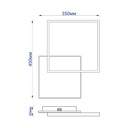 Світлодіодна накладна люстра Feron AL6200 QUADRO S 50Вт білий