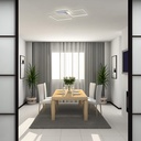 Світлодіодна накладна люстра Feron AL6300 QUADRO M 90Вт білий