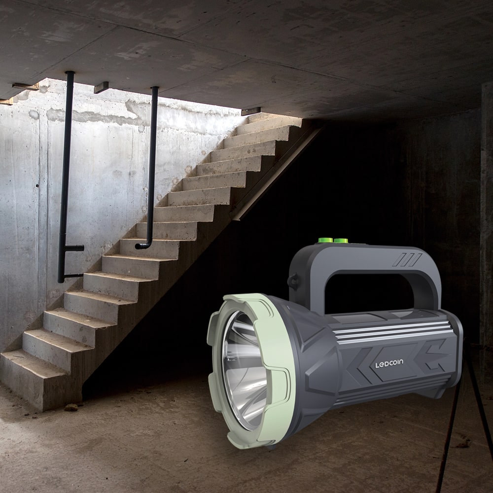 Акумуляторний світлодіодний ліхтар Ledcoin EL306 4Вт сірий