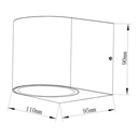 Архітектурний накладний світильник Ardero DH0130ARD HALL під лампу чорний