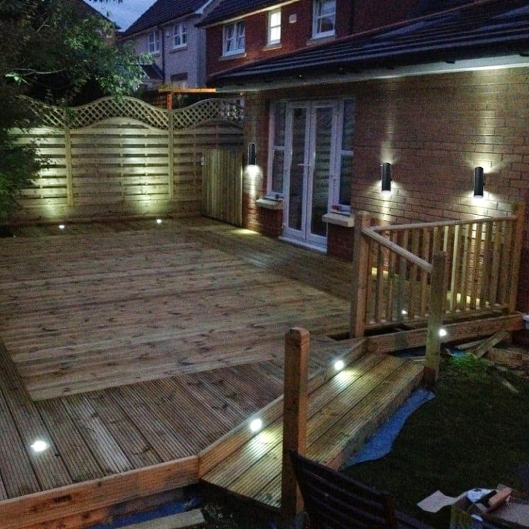 Архітектурний накладний світильник Feron DH0704 під лампу чорний