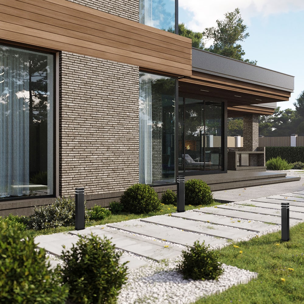 Архітектурний накладний світильник Feron DH0808 під лампу чорний