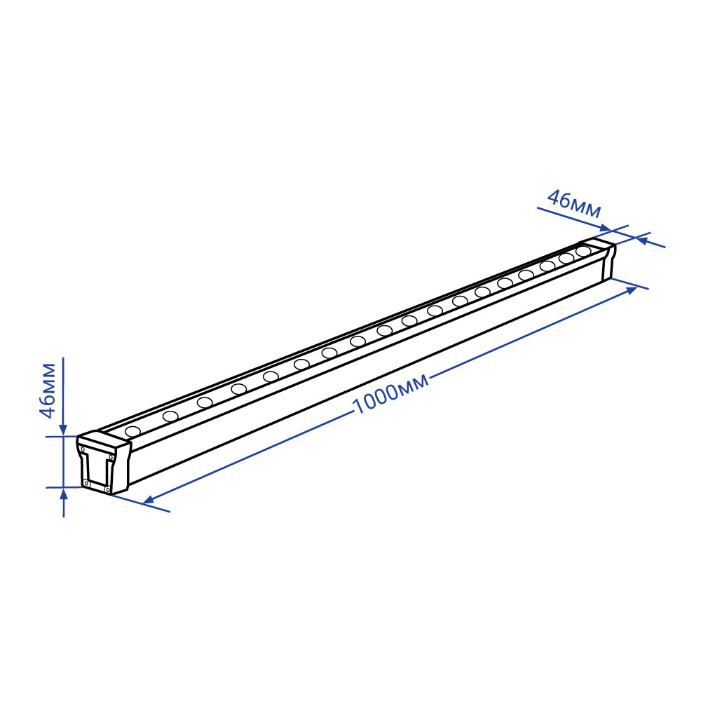 Архітектурний світлодіодний прожектор Feron LL-889 18Вт 2700K металік
