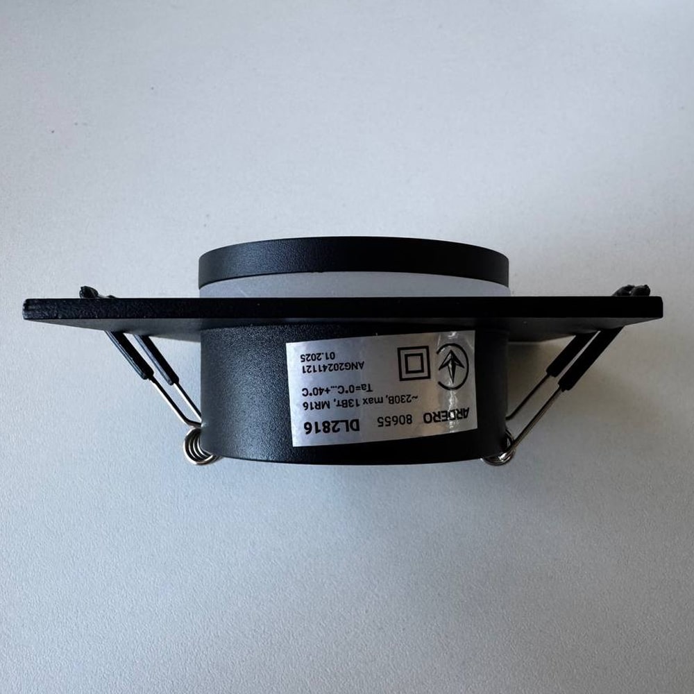 Вбудований світильник Ardero DL2816 під лампу чорний