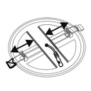 Світлодіодний вбудований світильник Feron AL705 36Вт 4000K білий