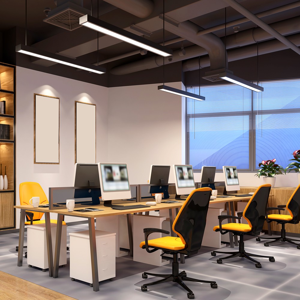 Світлодіодний лінійний світильник Feron AL4030 48Вт 4000K чорний