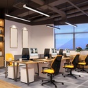 Світлодіодний лінійний світильник Feron AL4030 48Вт 4000K чорний