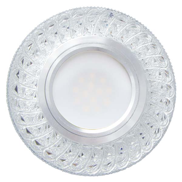 Вбудований світильник Feron 7057 під лампу з підсвіткою прозорий