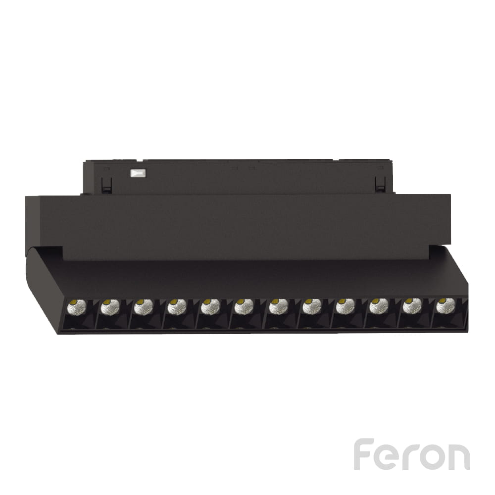 Світлодіодний магнітний трековий світильник Feron MGN301 12Вт 4000K чорний