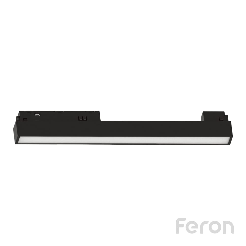 Світлодіодний магнітний трековий світильник Feron MGN302 12Вт 4000K чорний