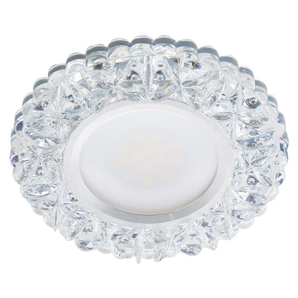 Вбудований світильник Feron 7103 під лампу з підсвіткою прозорий