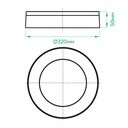 Світлодіодний накладний світильник Ardero AL3007-RB 30Вт 5000K чорний