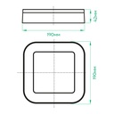 Світлодіодний накладний світильник Ardero AL3007-SB 15Вт 5000K чорний
