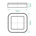 Світлодіодний накладний світильник Ardero AL3007-SB 30Вт 5000K чорний