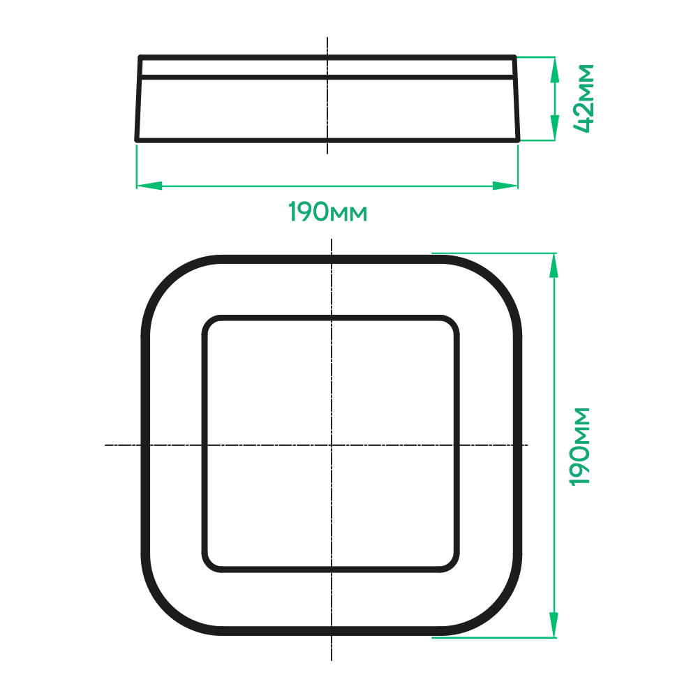 Світлодіодний накладний світильник Ardero AL3007-SW 15Вт 5000K білий