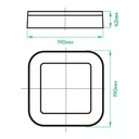 Світлодіодний накладний світильник Ardero AL3007-SW 15Вт 5000K білий