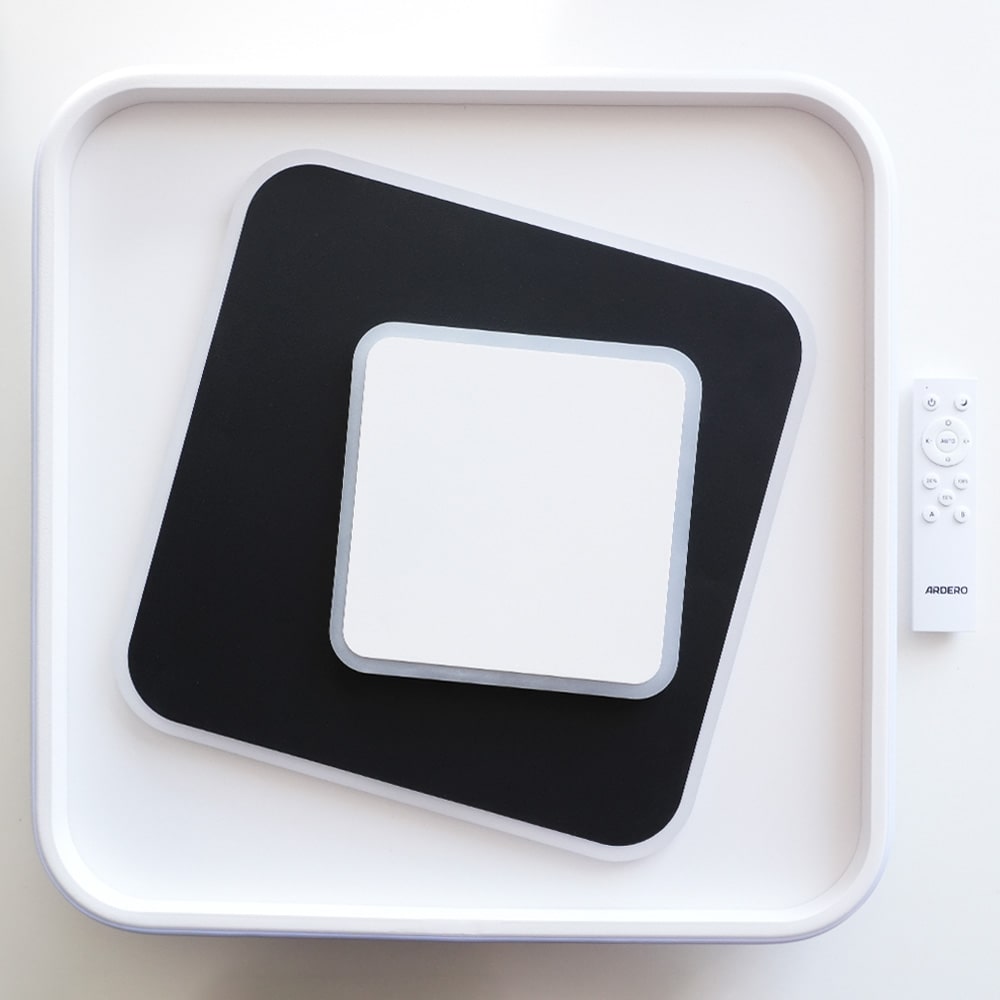 Світлодіодний накладний світильник Ardero AL6102ARD CLAUDE S 72Вт чорний білий