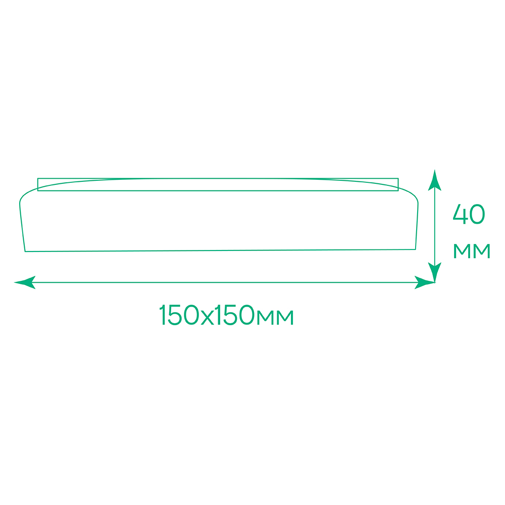 Світлодіодний накладний світильник Ardero AL802ARD 18Вт 5000K білий
