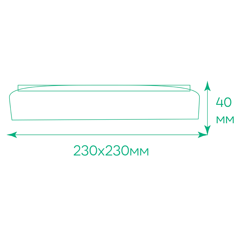 Світлодіодний накладний світильник Ardero AL802ARD 36Вт 5000K білий