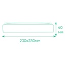 Світлодіодний накладний світильник Ardero AL802ARD 36Вт 5000K білий