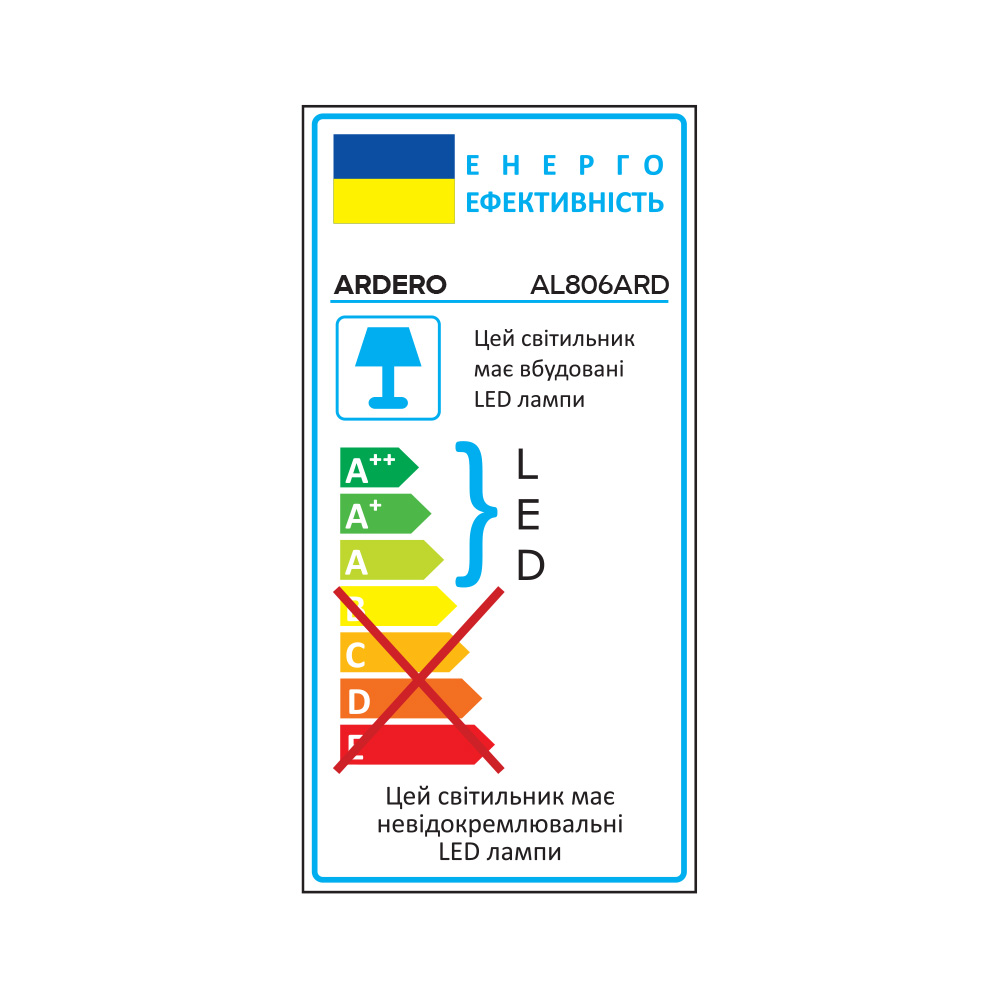 Світлодіодний накладний світильник Ardero AL806ARD 18Вт 5000K білий