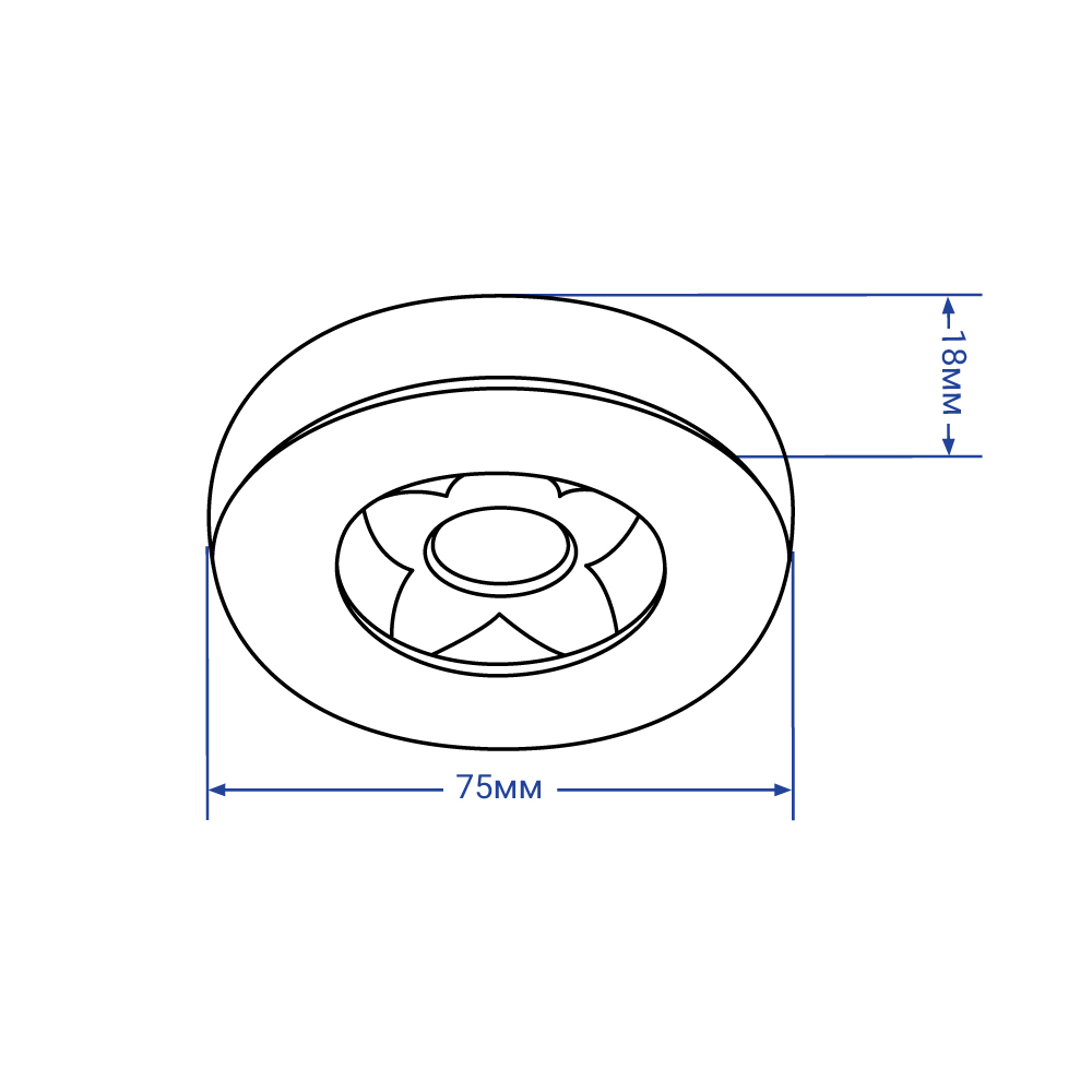 Світлодіодний накладний світильник Feron AL520 5Вт 4000K чорний